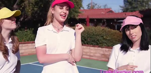 trendsInterrupting tennis with a foursome on the court